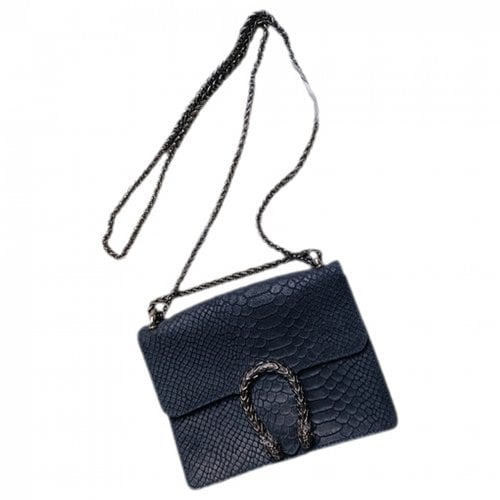 Pre-owned Borsalino Leather Handbag In Blue