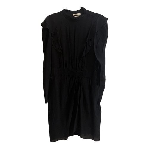 Pre-owned Isabel Marant Étoile Silk Mini Dress In Black