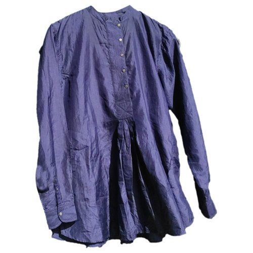 Pre-owned Péro Silk Shirt In Blue
