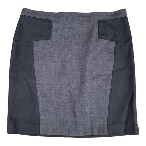 Pre-owned American Retro Wool Mini Skirt In Grey