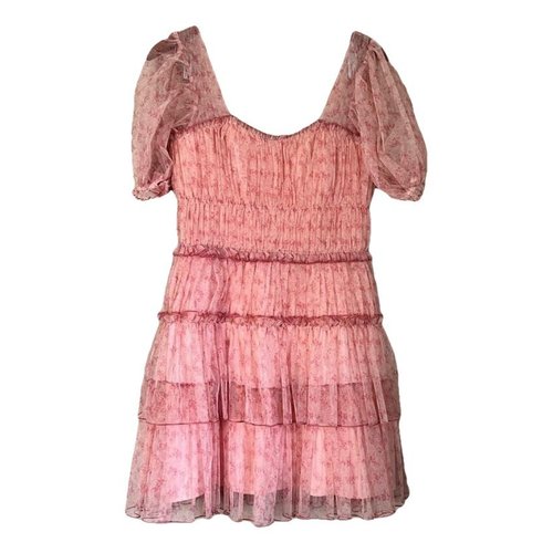 Pre-owned Jonathan Simkhai Mini Dress In Pink