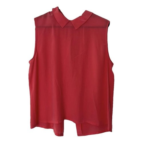 Pre-owned Equipment Silk Blouse In Red