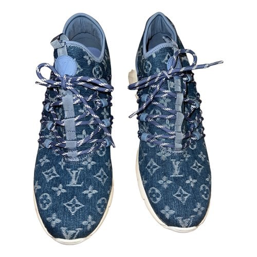 Pre-owned Louis Vuitton Lv Trainer Cloth Low Trainers In Multicolour