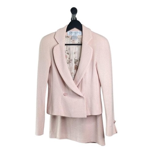 Pre-owned Dior Wool Suit Jacket In Pink