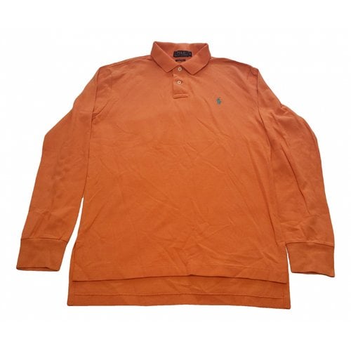 Pre-owned Polo Ralph Lauren Polo Cintrã© Manches Longues Polo Shirt In Orange