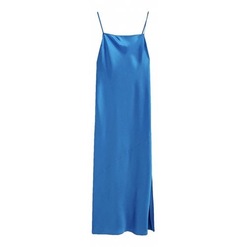 Pre-owned Massimo Dutti Maxi Dress In Blue