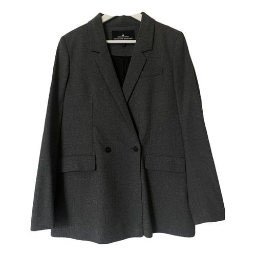 Pre-owned Designers Remix Wool Blazer In Grey