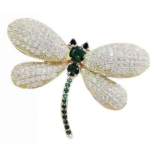 Pre-owned Luisa Spagnoli Pin & Brooche In White