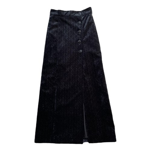 Pre-owned Chanel Maxi Skirt In Black
