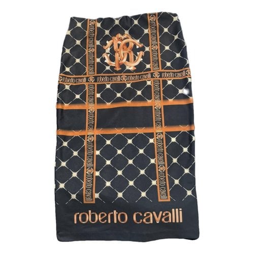 Pre-owned Roberto Cavalli Mid-length Skirt In Black