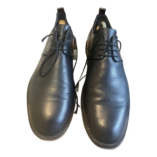 Pre-owned Ann Demeulemeester Leather Lace Ups In Black