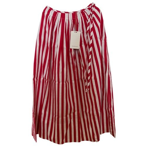 Pre-owned Jeckerson Mid-length Skirt In Red