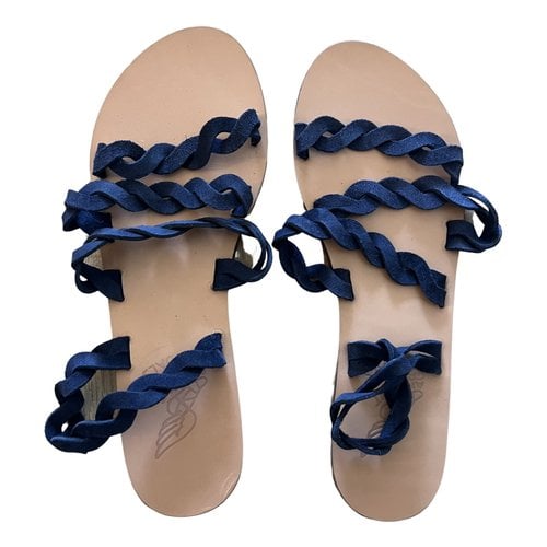 Pre-owned Ancient Greek Sandals Sandal In Navy