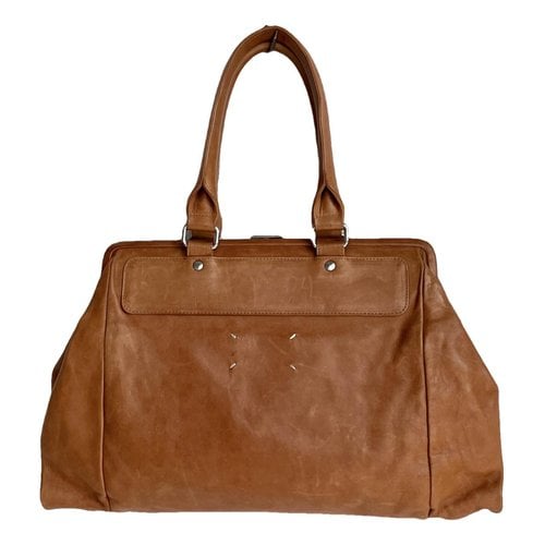 Pre-owned Maison Margiela Leather Handbag In Orange