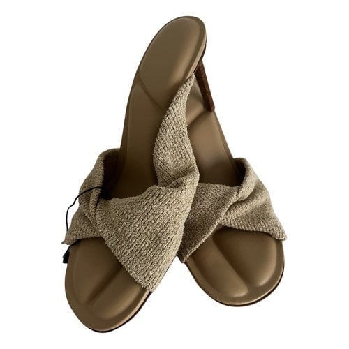 Pre-owned Jacquemus Cloth Mules & Clogs In Beige