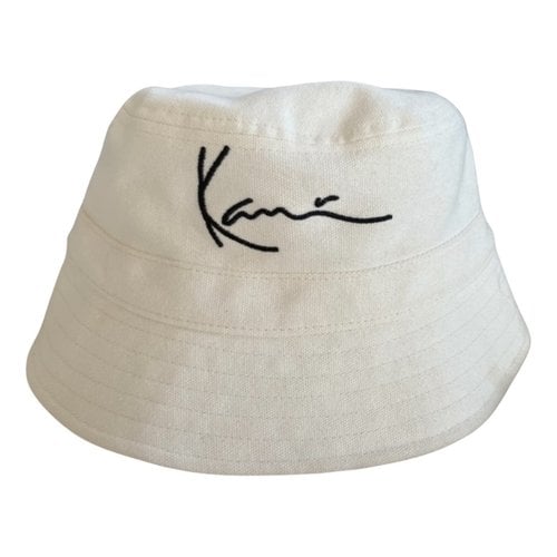 Pre-owned Karl Kani Hat In Beige
