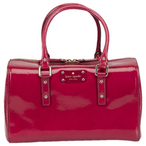 Pre-owned Kate Spade Patent Leather Handbag In Pink