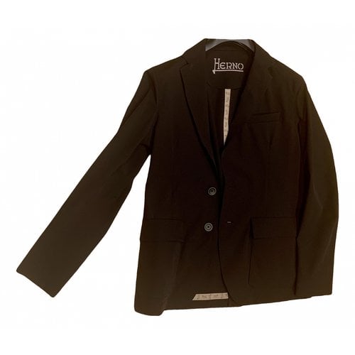 Pre-owned Herno Jacket In Black