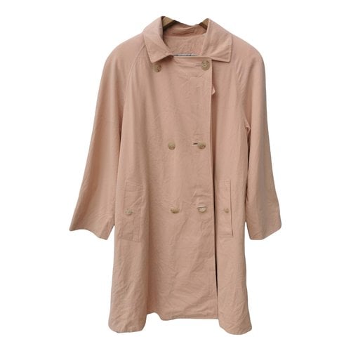 Pre-owned Burberry Trenchcoat In Pink