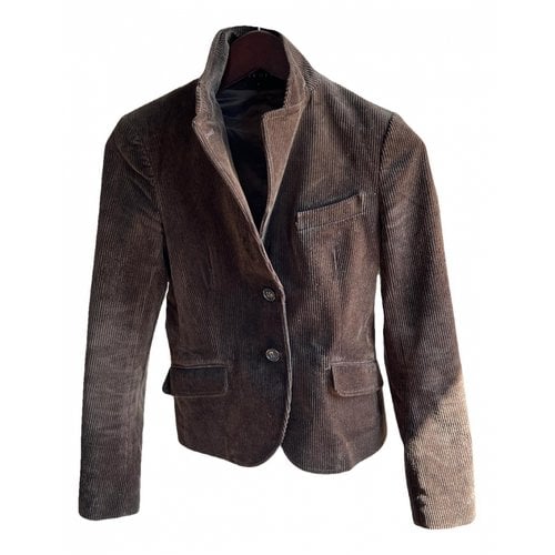 Pre-owned Theory Blazer In Brown