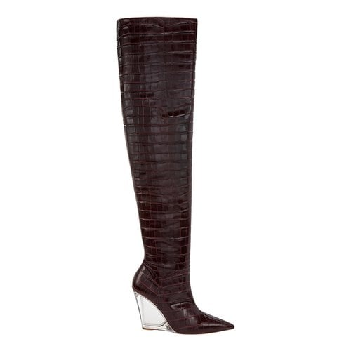 Pre-owned Stuart Weitzman Leather Boots In Multicolour