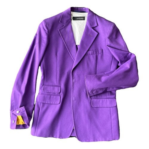 Pre-owned Dsquared2 Coat In Purple