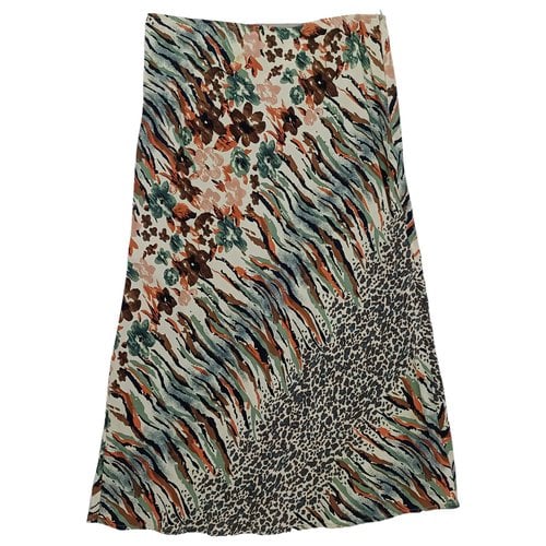 Pre-owned Max & Co Silk Mid-length Skirt In Multicolour