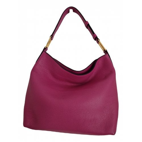 Pre-owned Lancel Leather Tote In Pink