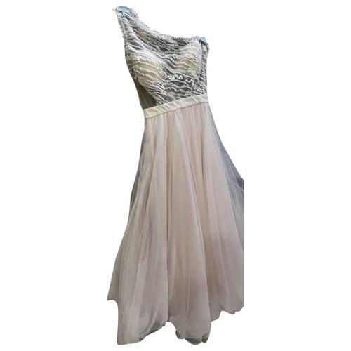 Pre-owned Sherri Hill Glitter Mid-length Dress In Pink