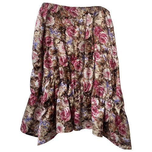 Pre-owned Maisoncléo Silk Mid-length Skirt In Multicolour