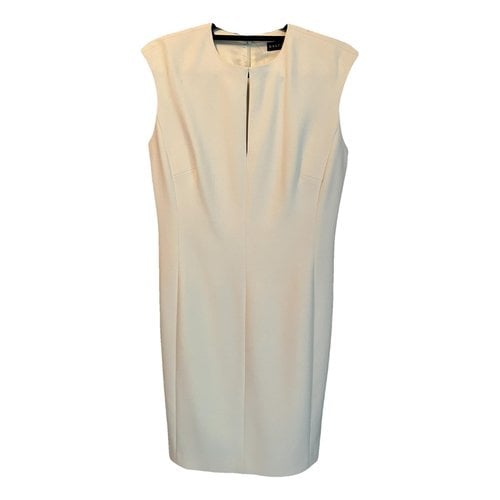 Pre-owned Ralph Lauren Wool Mid-length Dress In White