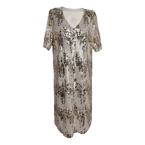 Pre-owned Max Mara Mid-length Dress In Gold