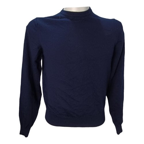 Pre-owned Just Cavalli Wool Pull In Blue