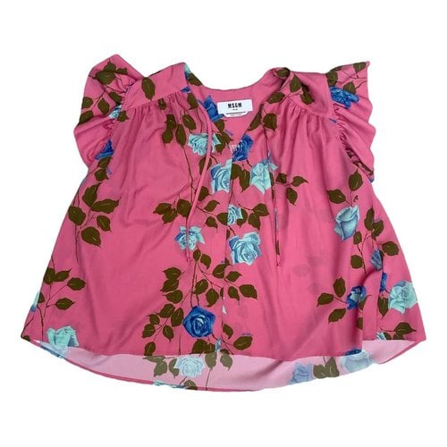 Pre-owned Msgm Blouse In Pink