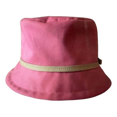 Pre-owned Coach Hat In Pink
