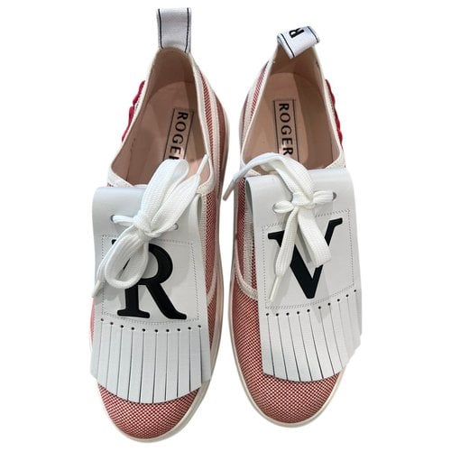 Pre-owned Roger Vivier Cloth Trainers In Multicolour