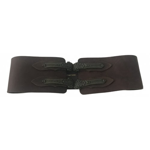 Pre-owned Fornarina Leather Belt In Brown