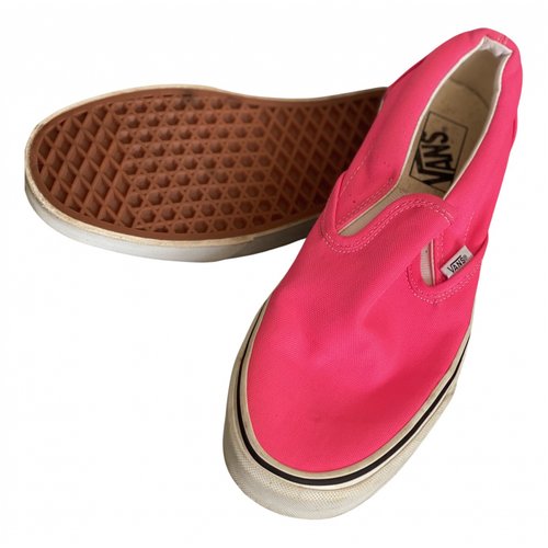 Pre-owned Vans Cloth Flats In Pink