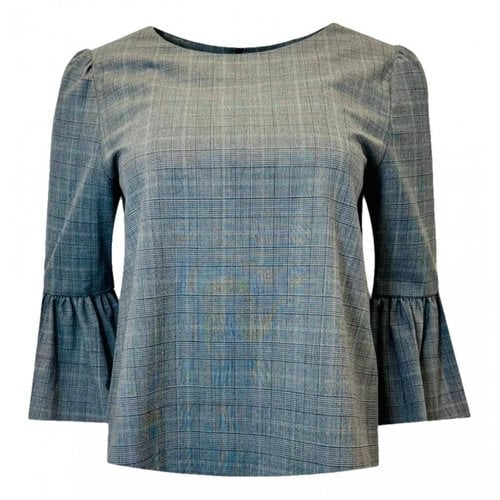 Pre-owned Alice And Olivia Wool Blouse In Grey