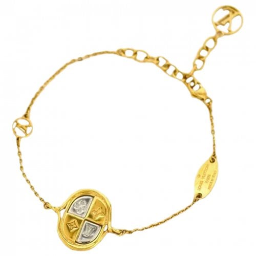 Pre-owned Louis Vuitton Monogram Bracelet In Gold