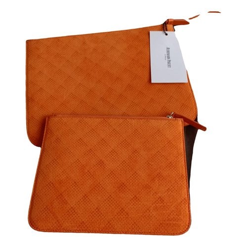 Pre-owned Audemars Piguet Leather Small Bag In Orange