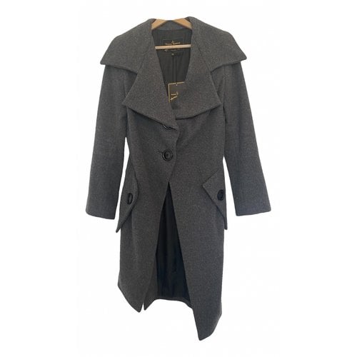Pre-owned Vivienne Westwood Anglomania Wool Coat In Grey