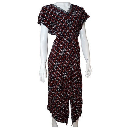 Pre-owned Maje Mid-length Dress In Multicolour
