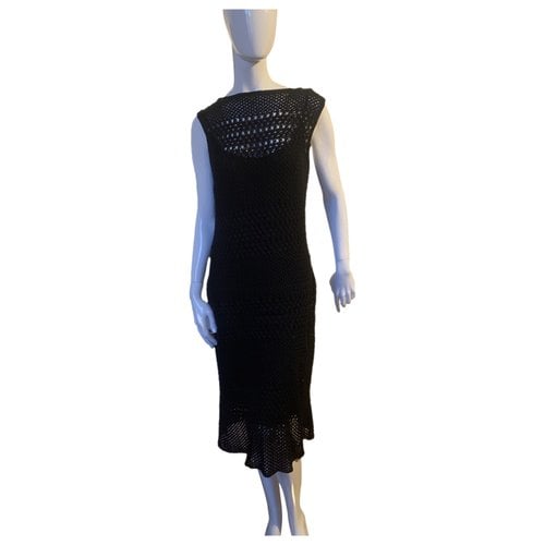 Pre-owned Cerruti 1881 Mid-length Dress In Black