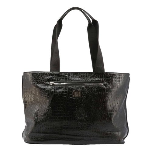 Pre-owned Laura Biagiotti Handbag In Black