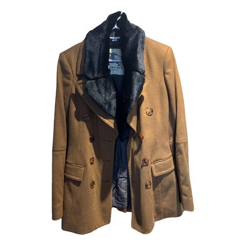 Pre-owned Burberry Cashmere Jacket In Camel