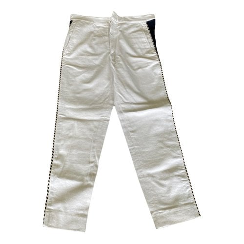 Pre-owned Isabel Marant Étoile Chino Pants In White