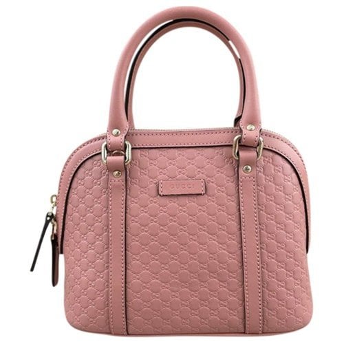 Pre-owned Gucci Patent Leather Crossbody Bag In Pink