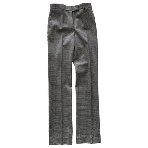 Pre-owned Calvin Klein 205w39nyc Wool Straight Pants In Grey