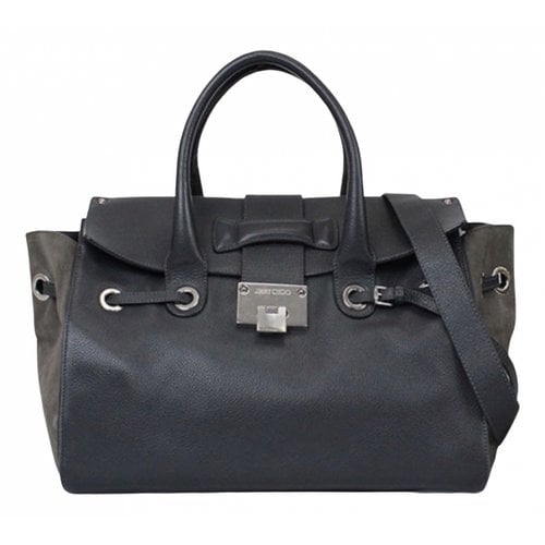 Pre-owned Jimmy Choo Leather Handbag In Grey